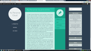 My personal cloud (website screenshot)