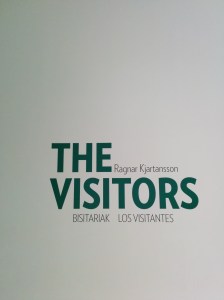 Entrance to "The Visitors" by Ragnar Kjartansson (Guggenheim Museum, Bilbao)
